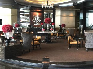 バンコクのインターコンチネンタルホテルのカフェ