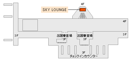 羽田空港-国際線のカードラウンジ-SKY-LOUNGE-MAP