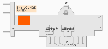 羽田空港-国際線のカードラウンジ-SKY-LOUNGE-MAP