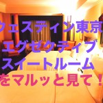 ウェスティン東京のスイートルームをマルッと！優雅な恵比寿のホテルの滞在ルポ★
